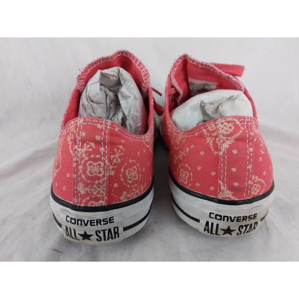 Converse Low Top Sneakers in Pink Bandana Print - Picture 8 of 11